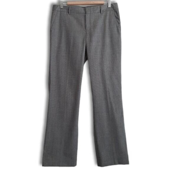 GAP Herringbone Pattern Classic Dress Pants Grey Sz 8 - Picture 2 of 11